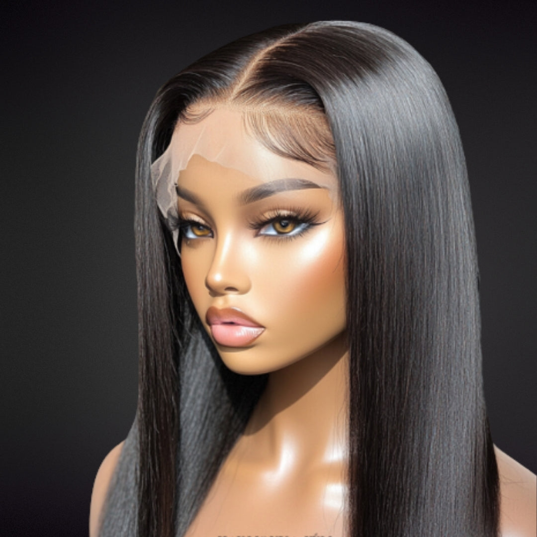 Perruque Cardi Wig Glueless 13x6 – HD Lace Front | 30 Pouces, Noire Intense, Densité 350