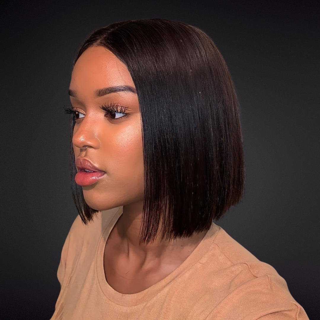 Perruque EVE Bob – HD Lace 13x6 Double Drawn | Coupe Carrée Élégante de 14 pouces