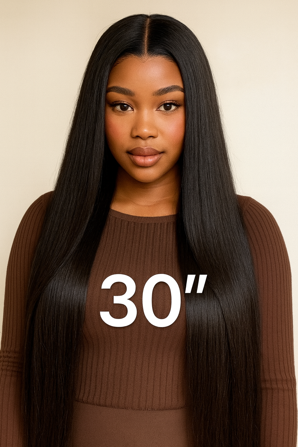 Perruque Cardi Wig Glueless 13x6 – HD Lace Front | 30 Pouces, Noire Intense, Densité 350