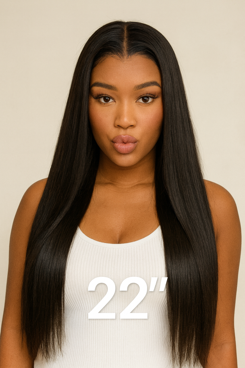 MONICA DOUBLE DRAWN – HD Lace Front 13x6 | Longue et Lisse, 22 pouces