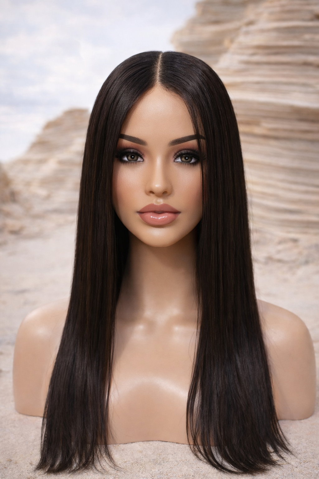 Perruque Cardi Wig Glueless 13x6 – HD Lace Front | 30 Pouces, Noire Intense, Densité 350