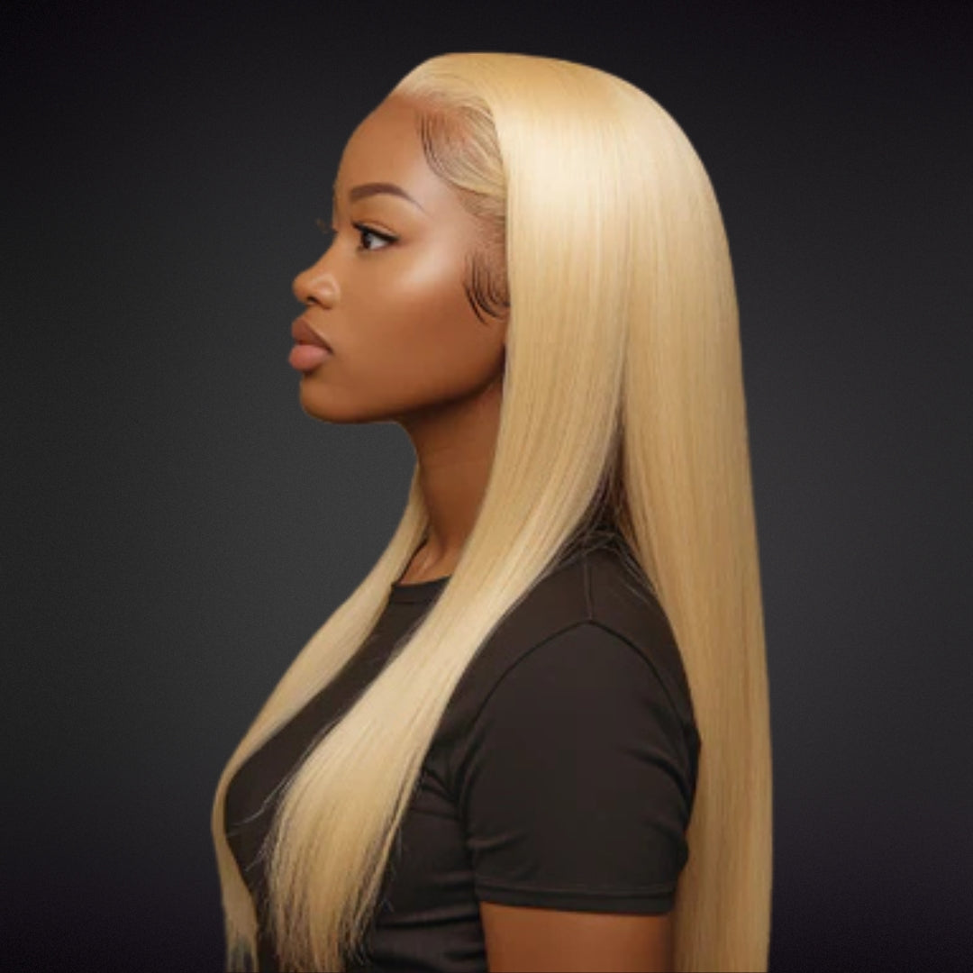 MONICA WIG GLUELESS HD LACE FRONT 13X6 DOUBLE DRAWN DENSITE 350% LONG 30" COULEUR