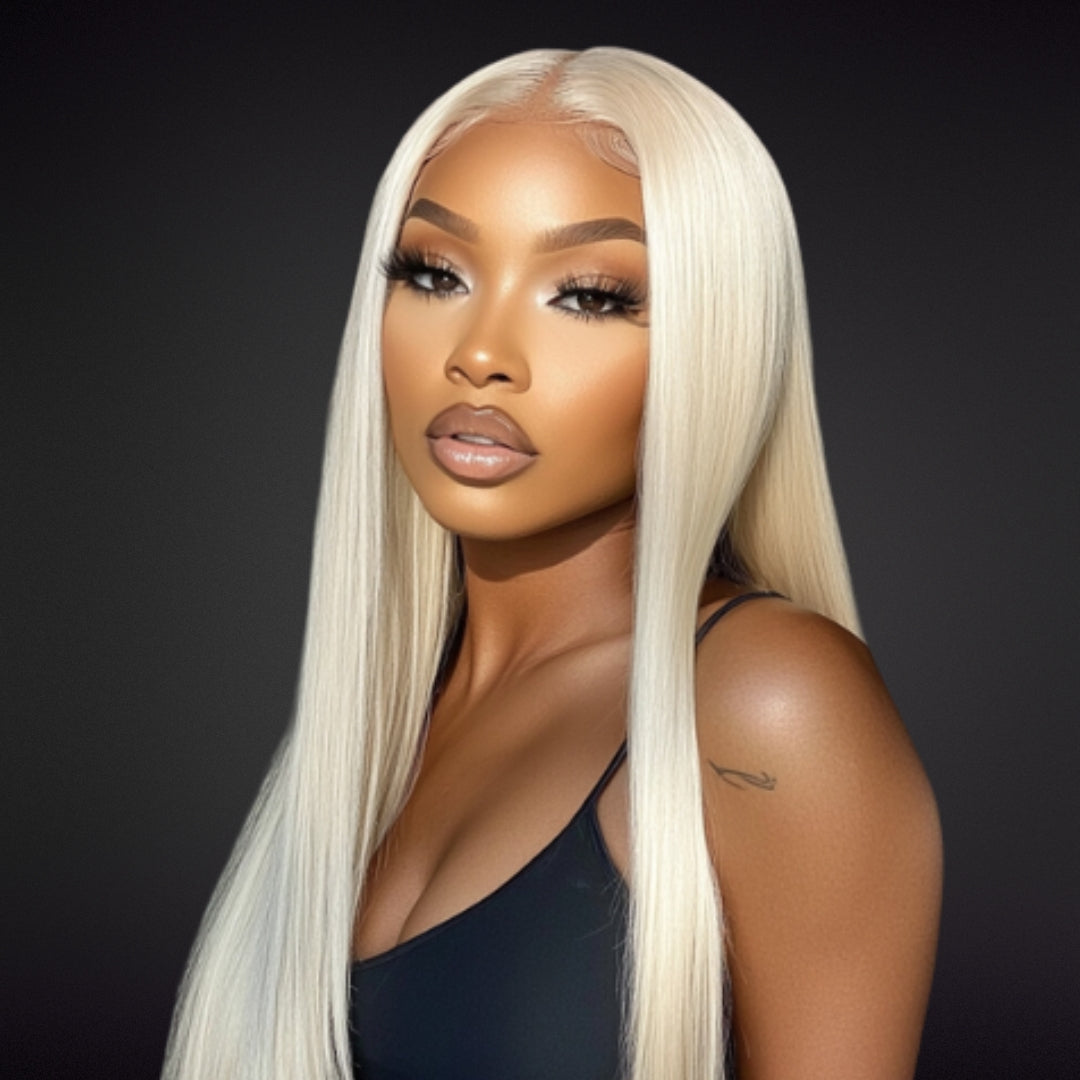 MONICA WIG GLUELESS HD LACE FRONT 13X6 DOUBLE DRAWN DENSITE 350% LONG 30" COULEUR