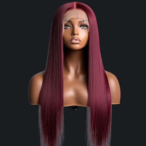 MONICA WIG GLUELESS HD LACE FRONT 13X6 DOUBLE DRAWN DENSITE 350% LONG 30" COULEUR