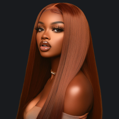 MONICA WIG GLUELESS HD LACE FRONT 13X6 DOUBLE DRAWN DENSITE 350% LONG 30" COULEUR