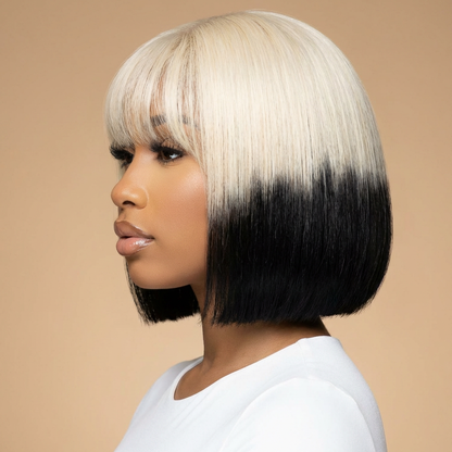 Kim Black&White bob