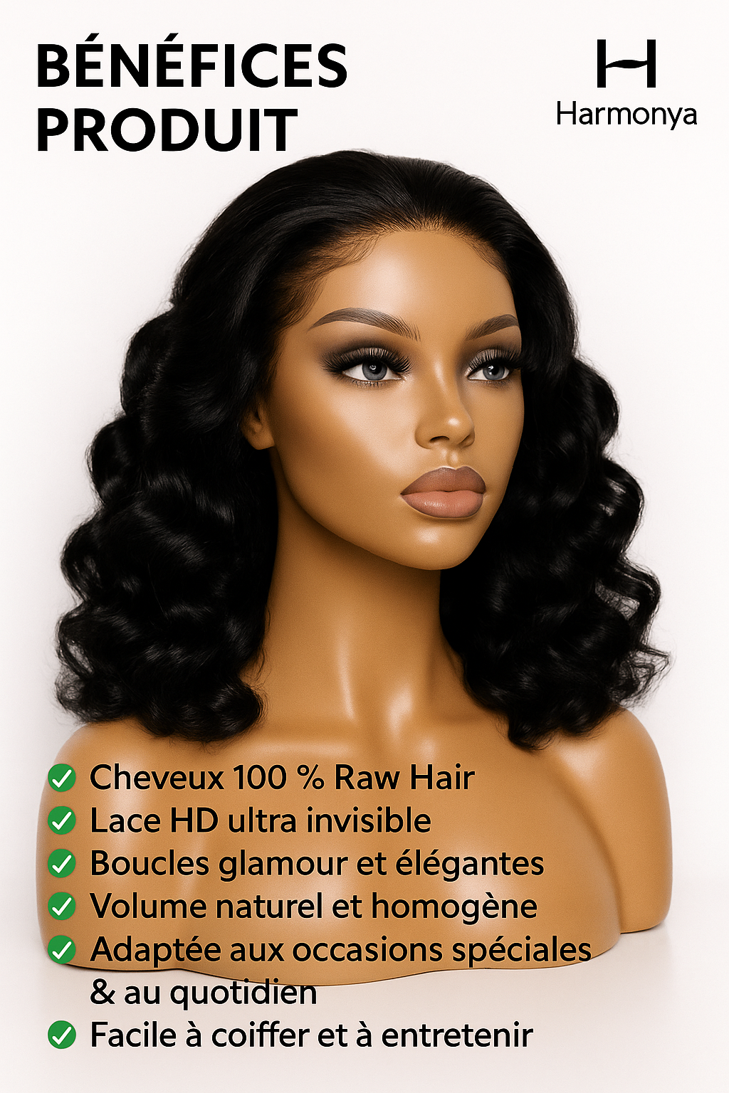 Perruque VENEZIA – Boucles Glamour et Élégantes | Lace Front HD