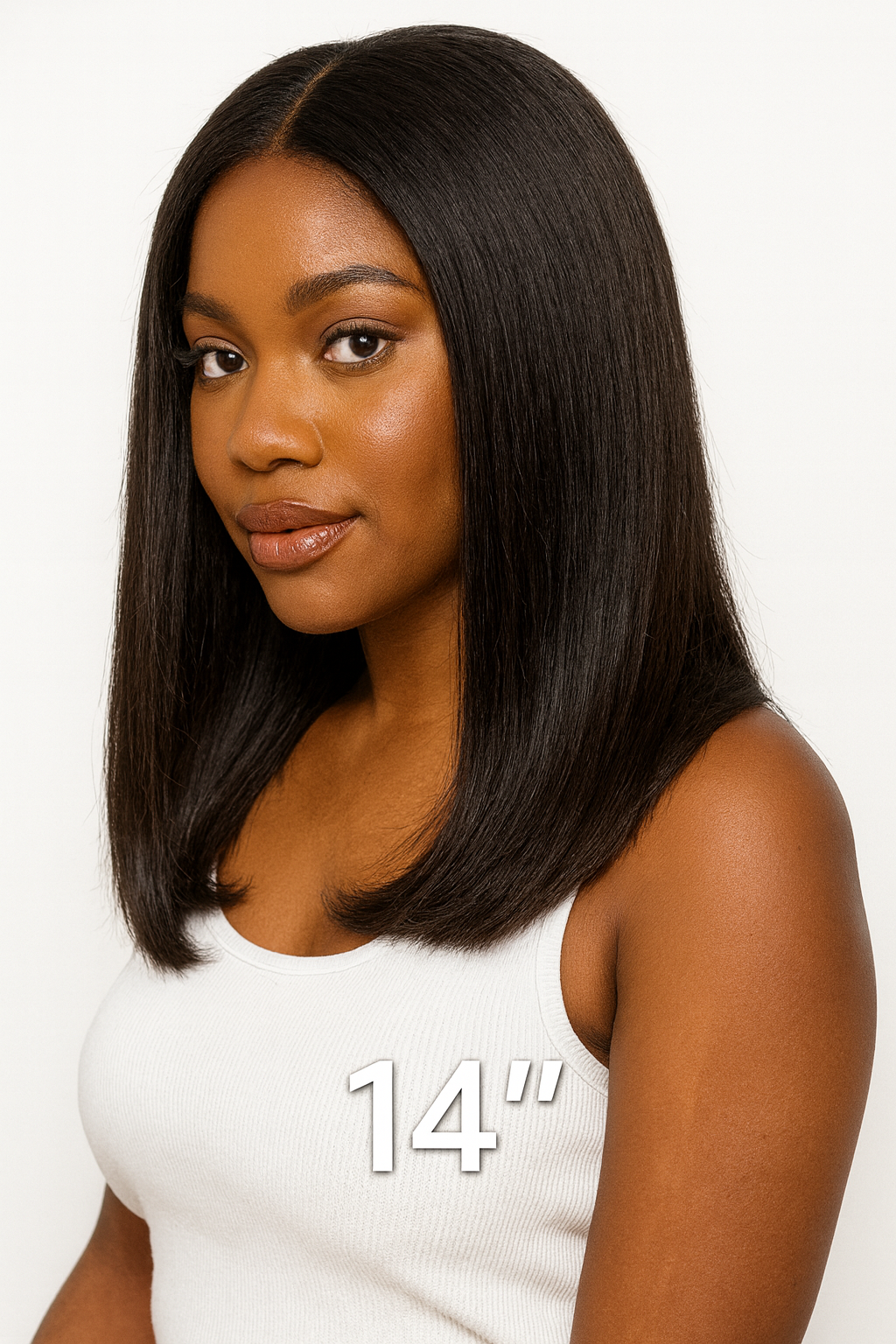 Perruque Kim Bob – HD Lace 2x6 Double Drawn | Coupe Bob Élégante de 14 pouces
