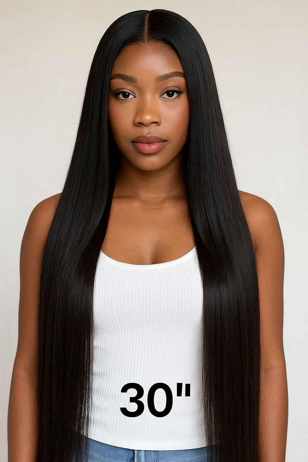 Perruque Cardi Wig Glueless 13x6 – HD Lace Front | 30 Pouces, Noire Intense, Densité 350