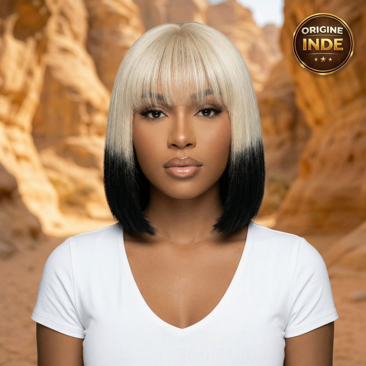 Kim Black&White bob