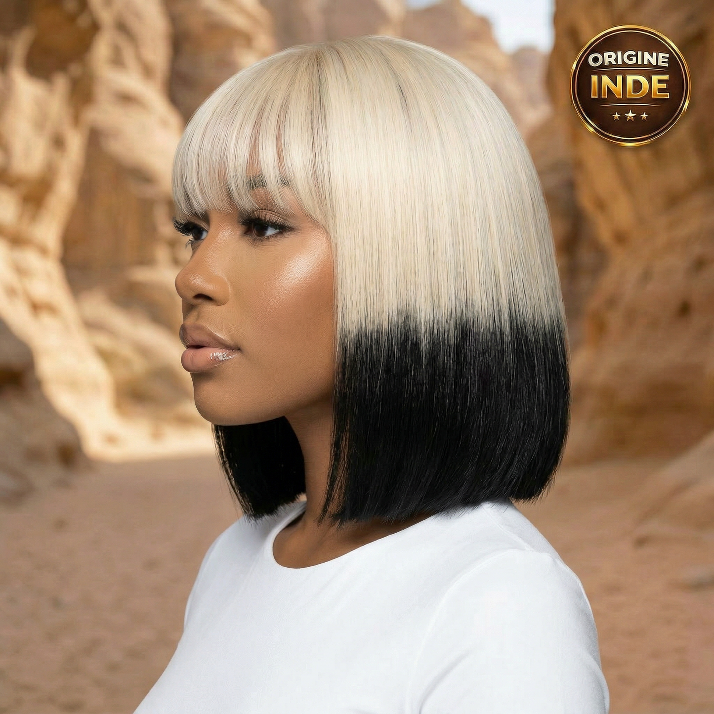 Kim Black&White bob