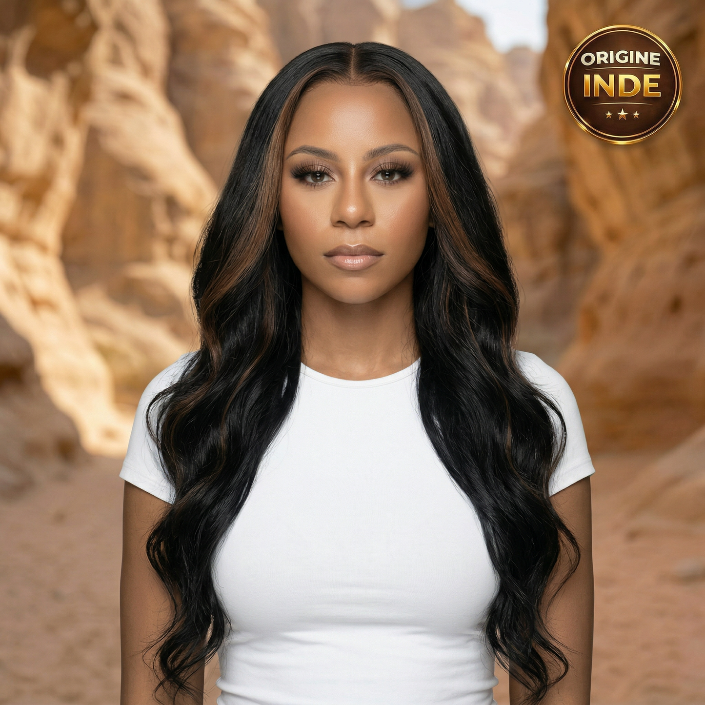 Monica wavy méchée