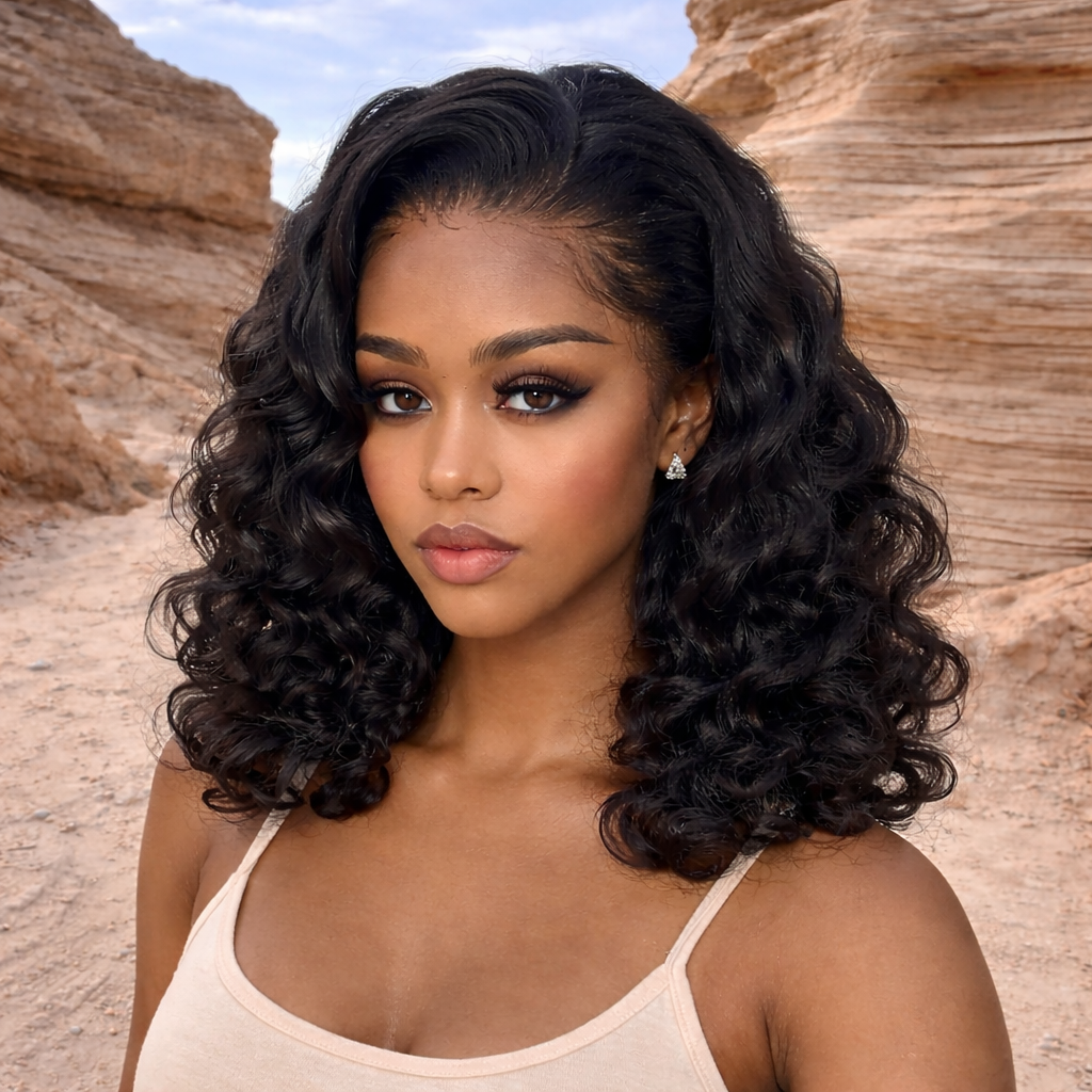 Perruque VENEZIA – Boucles Glamour et Élégantes | Lace Front HD