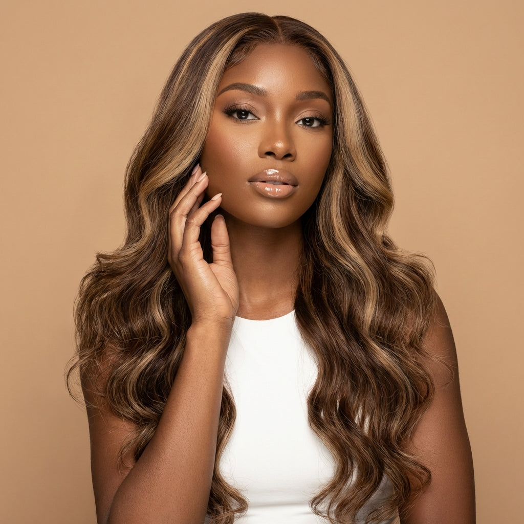 Monica wavy méchée